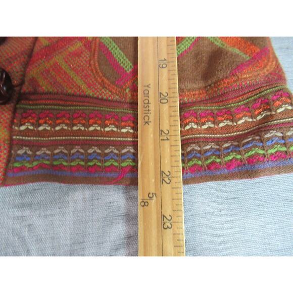 Coldwater Creek Jacket Womens XS Geometric Button Up Hobo Peasant Granola Girl - Picture 6 of 9